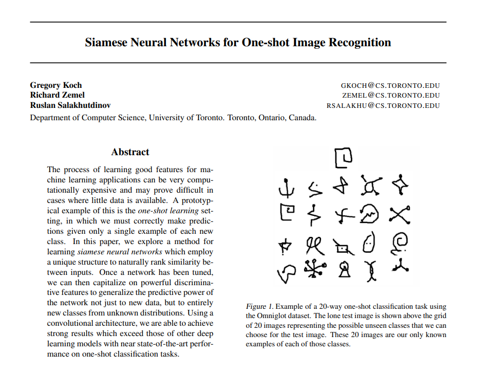 Facial Recognition with Siamese NN